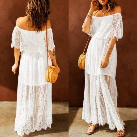 Lace Maxi Dress - Picture 2 of 5